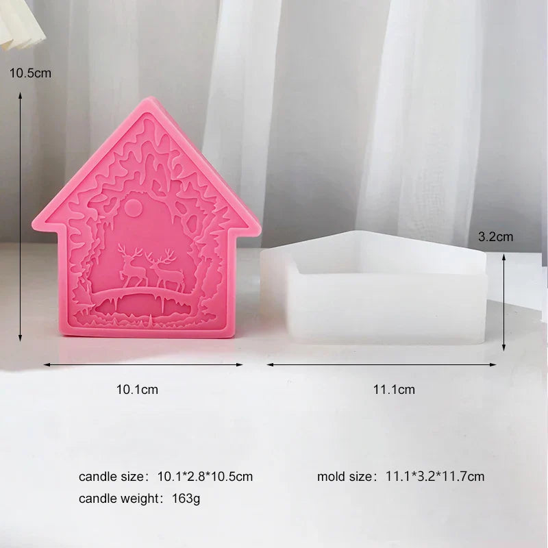 House Shape Silicone Candle Mould
