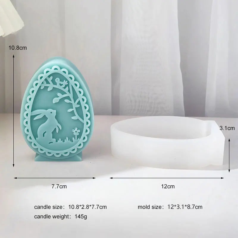 Easter Rabbit Silicone Candle Moulds