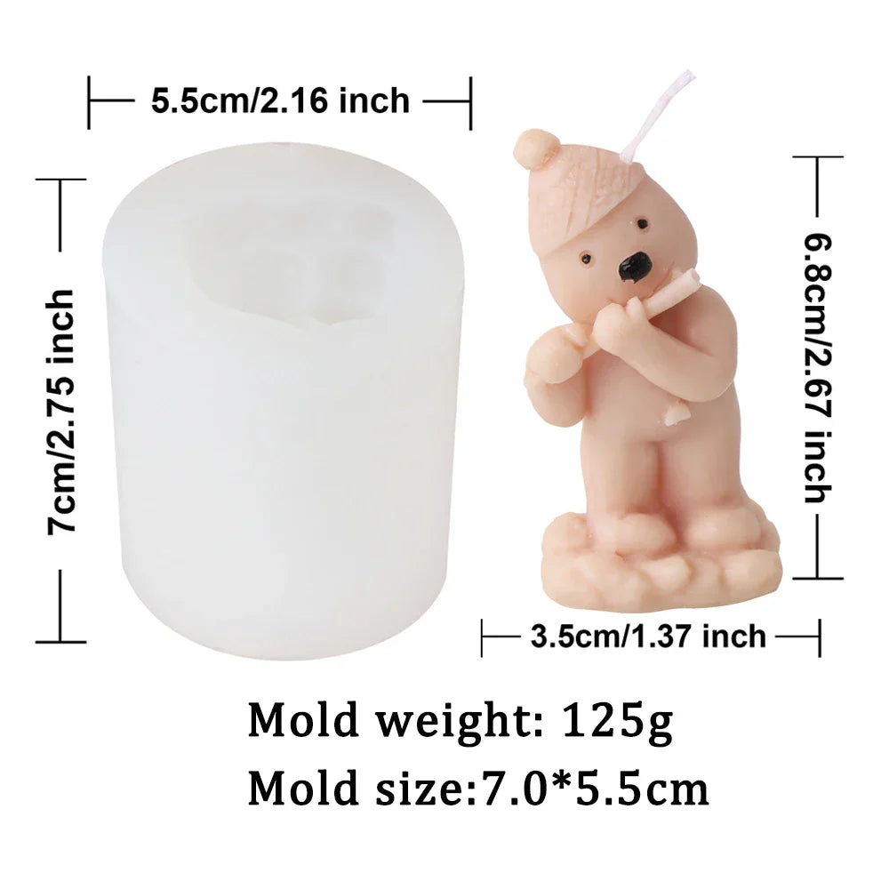 3D Christmas Tree Pinecone Candle Silicone Mould