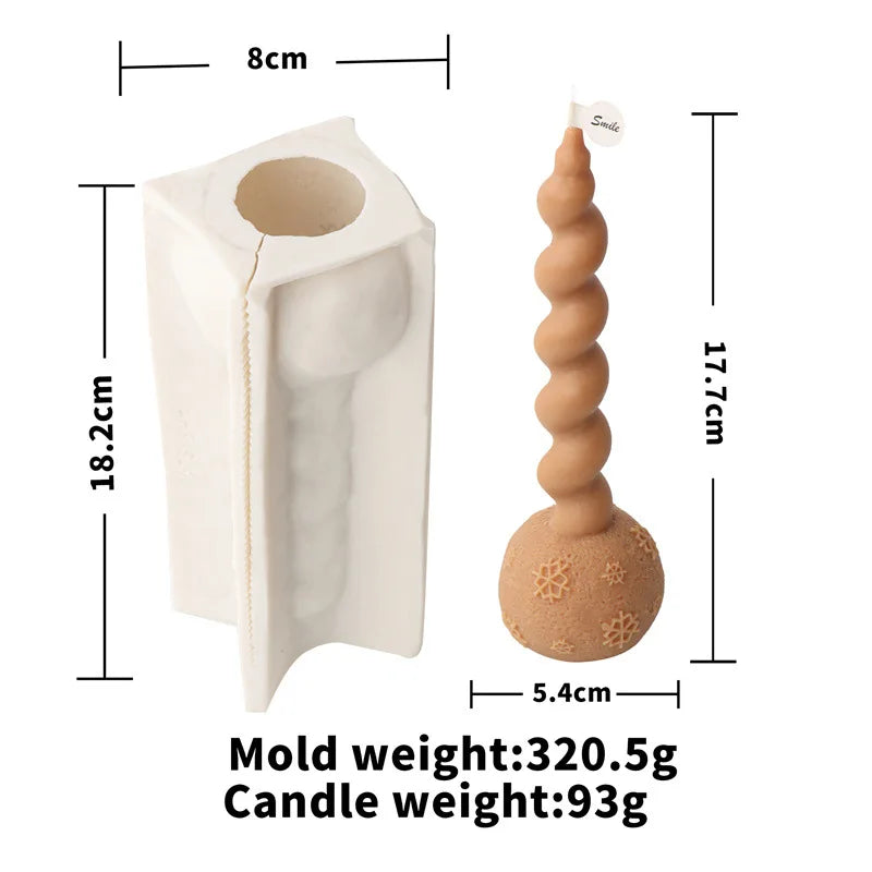 Festive Christmas candle Mould