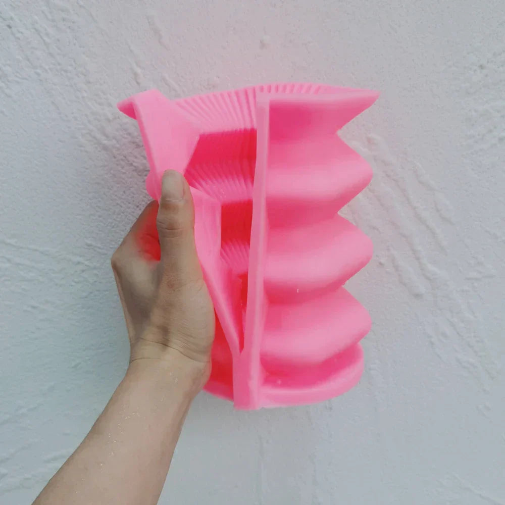 Hexagon Ribbed Pillar Silicone Candle Mould