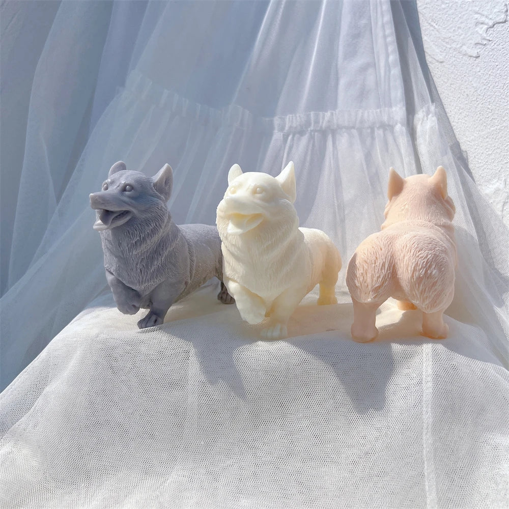 Welsh Corgi Pembroke Dog Candle Mould