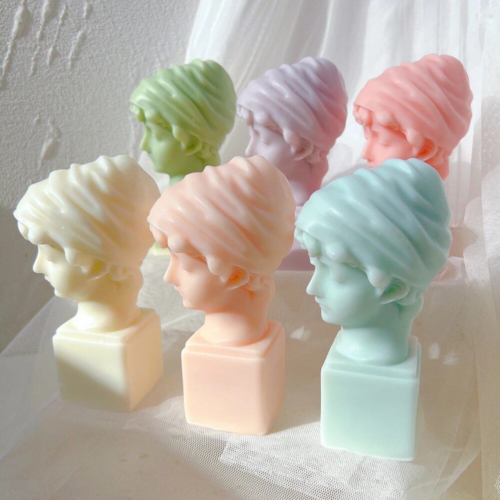 Greek Little Girl Statue Candle Mould