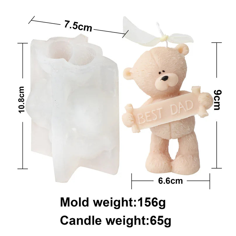 Confession Bear Silicone Candle Mould