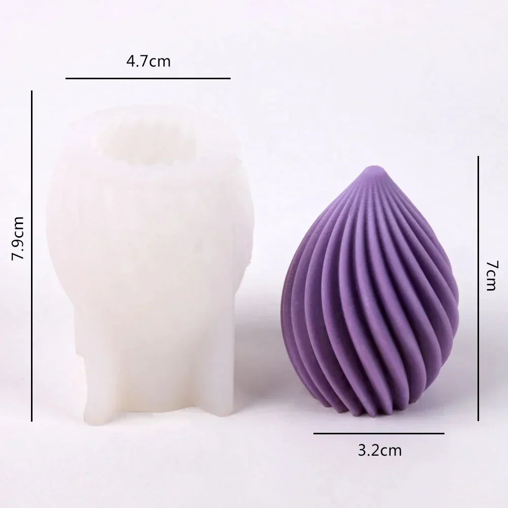 Geoetric Pear Candle Mould