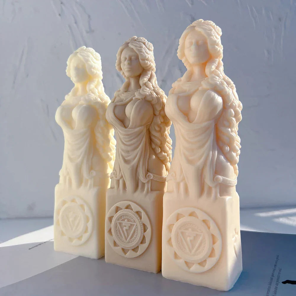 Ancient Goddess Statue Candle Mould