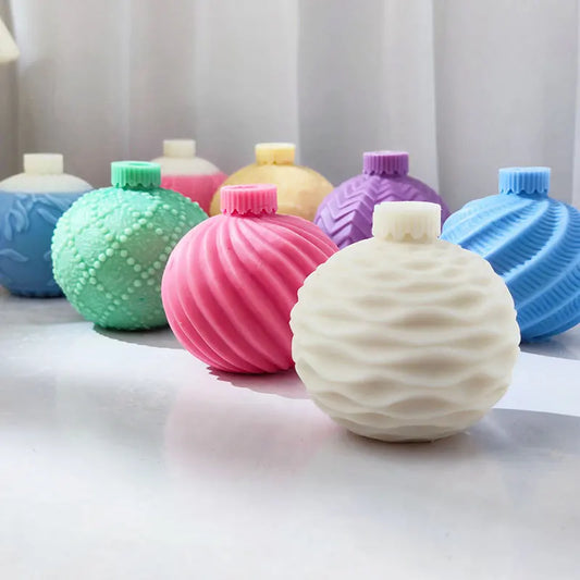 Christmas Ball Candle Silicone Mould