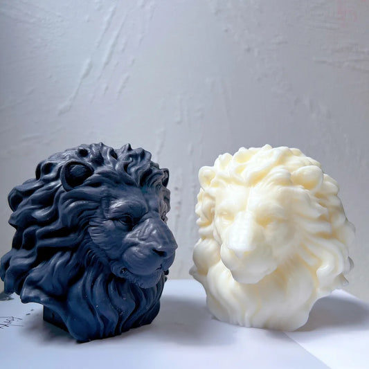 Lion Head Candle Mould Silicone