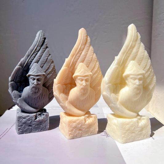 Saint Charbel in Angel Wing Candle Mould