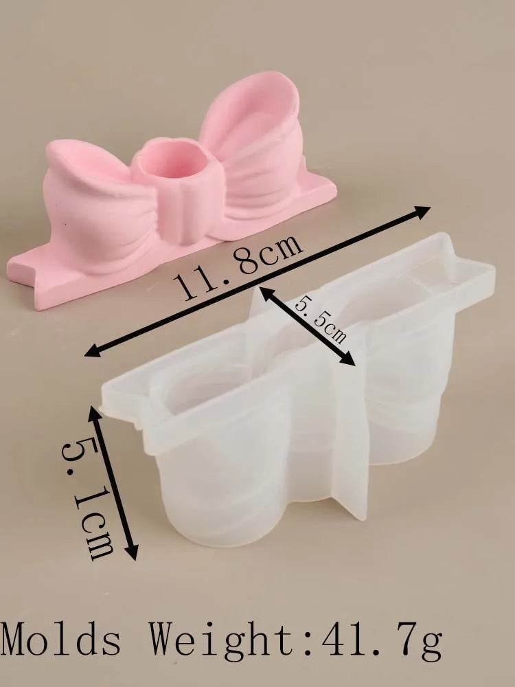 Bow Candle Holder Silicone Mould