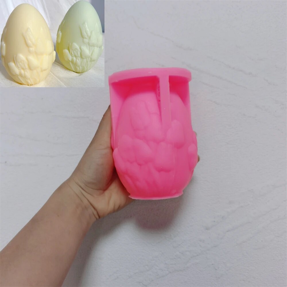 Floral Butterfly Egg Candle Mould