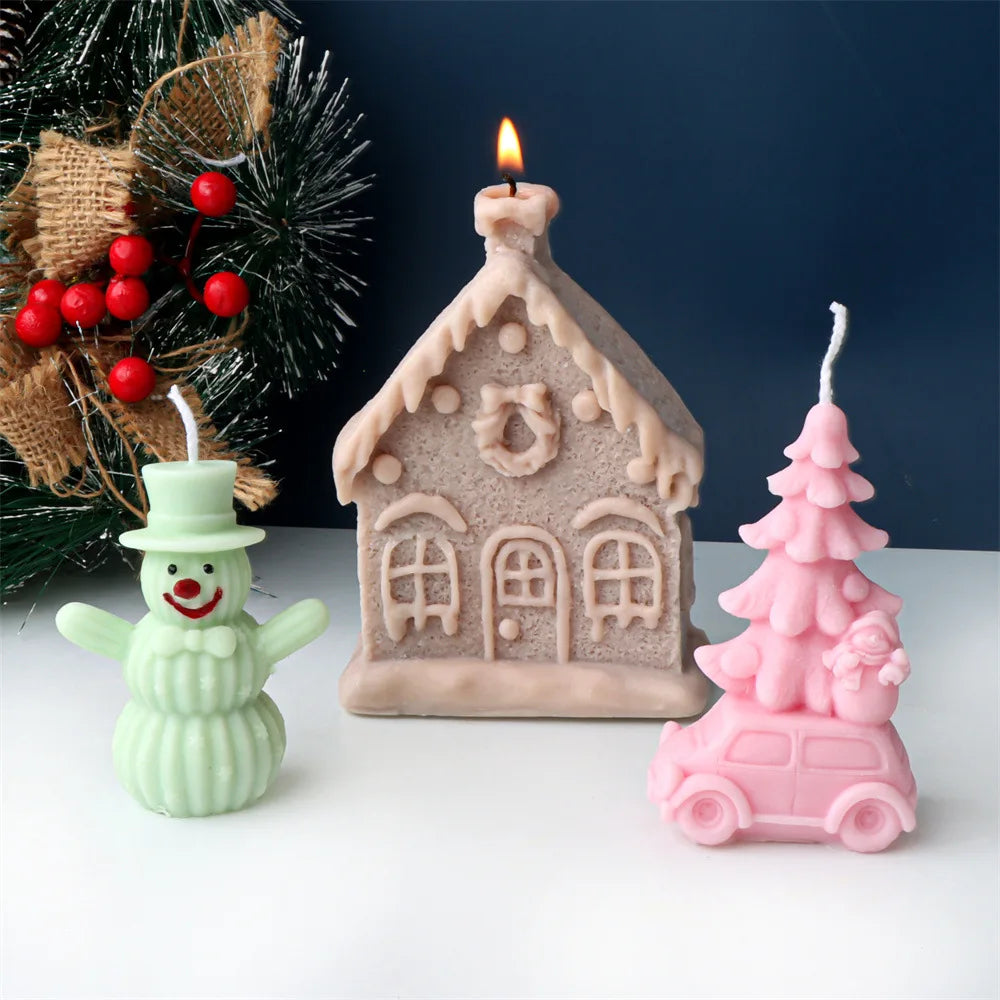Holiday Hideaway Silicone Candle Moulds