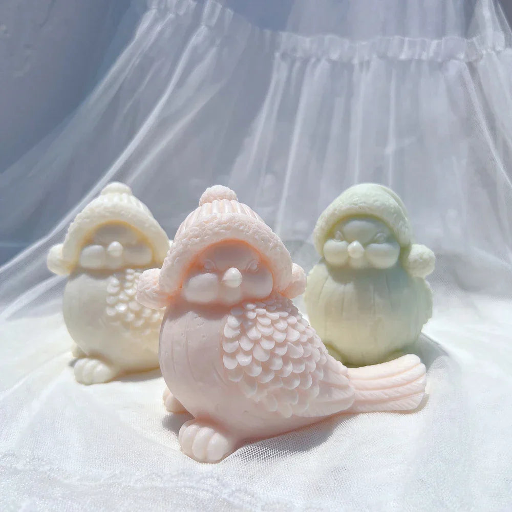 Holiday Snowbird Silicone Candle Mould