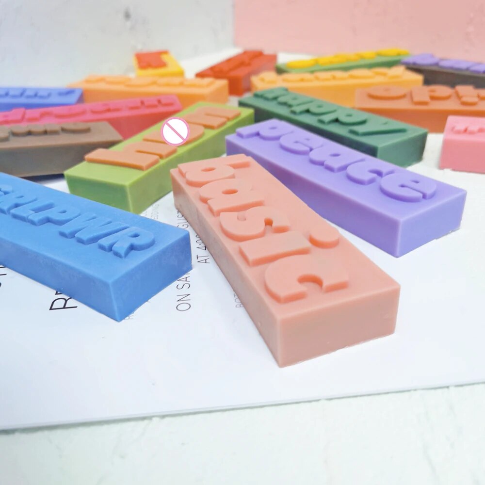 DIY 16 Designs Extra Babe Mood Words Slogan Candle Silicone Mould