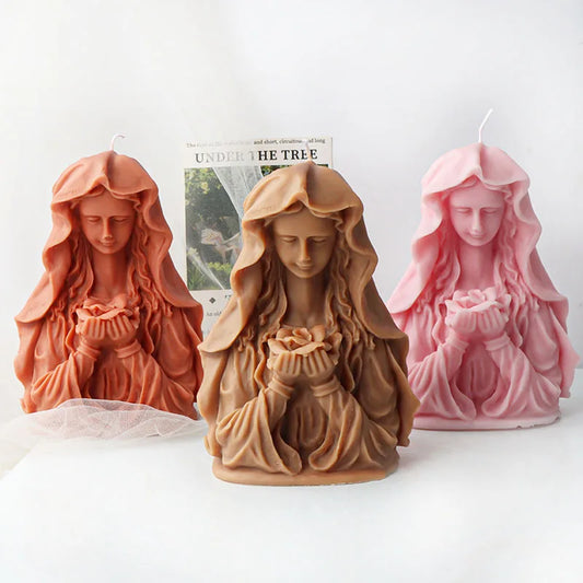 Madonna of the bouquet Candle Silicone Mould