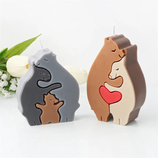 Mother's Day Cute Animals Series Candle Moulds