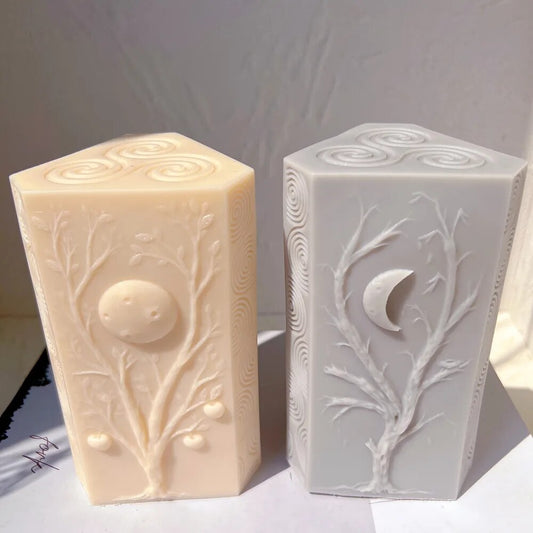 Lunar Prism Pillar Candle Mould