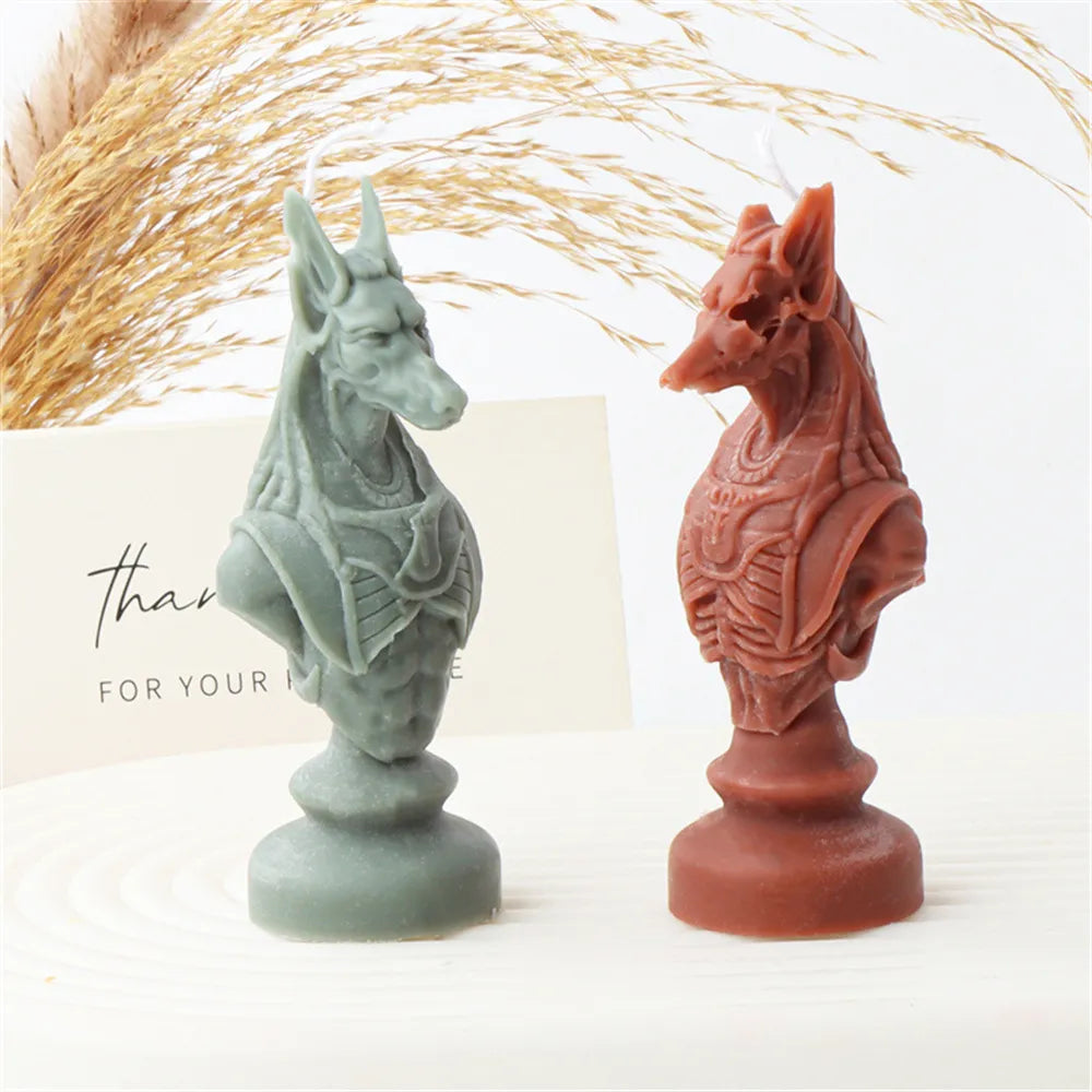 Ancient Greek Pharaoh Sacrificial Knight Candle Mould