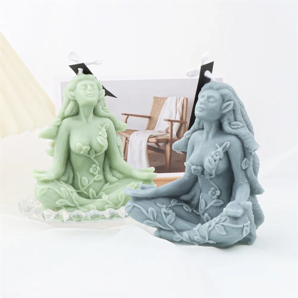 Triple Moon Goddess Cerridwen Candle Mould