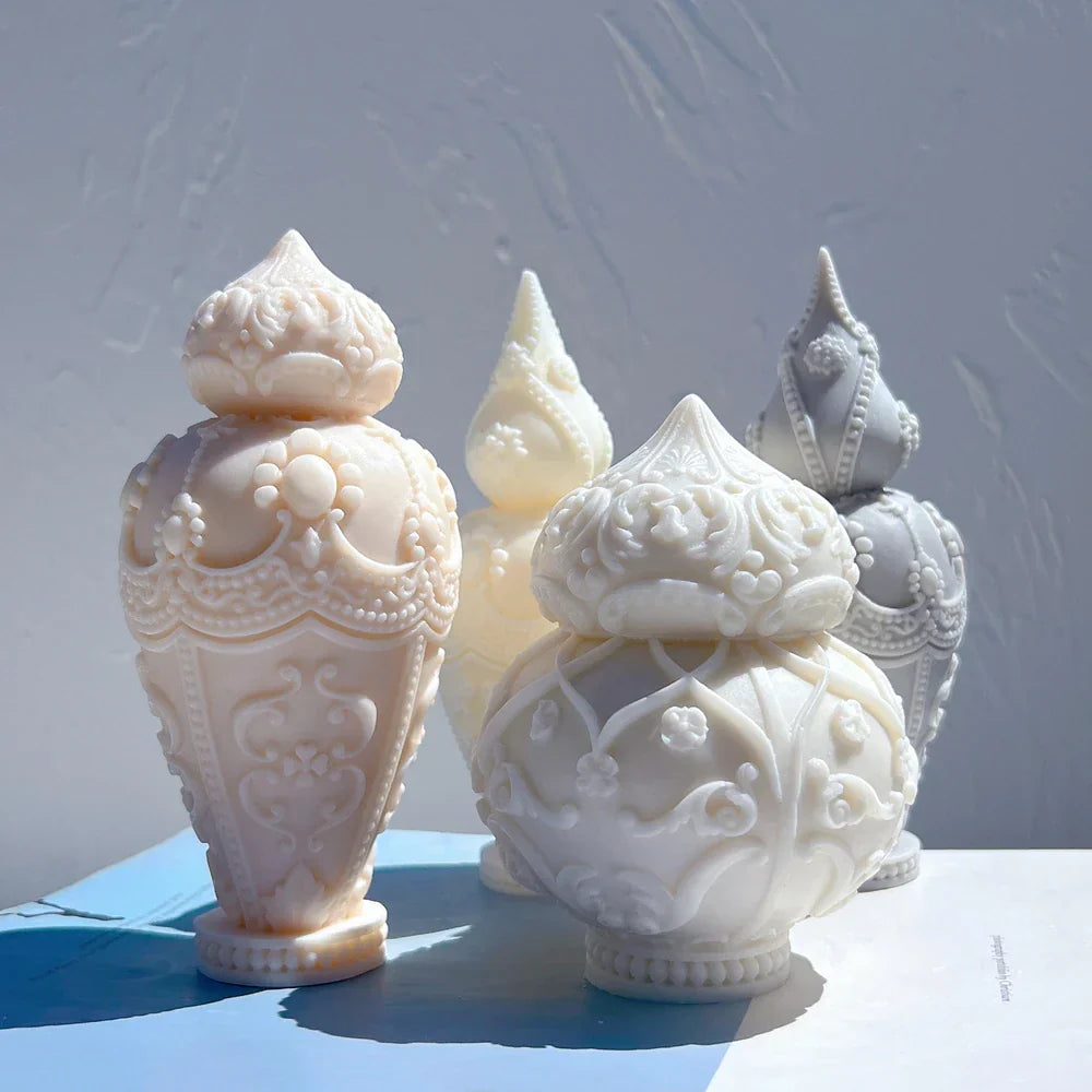 Decorative Bottles Vase Shaped Silicone Candle Mould