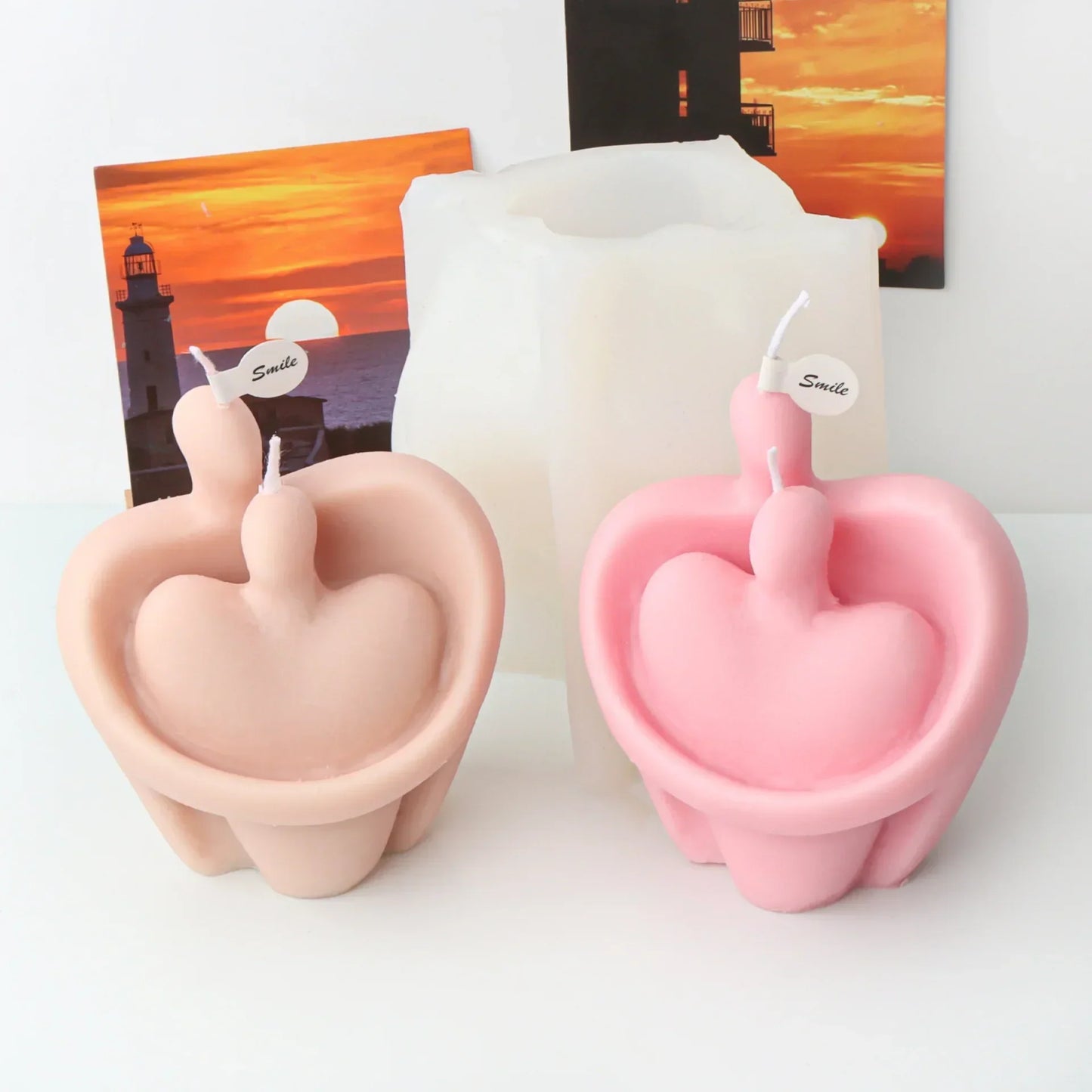 Nordic Couple Silicone Candle Mould