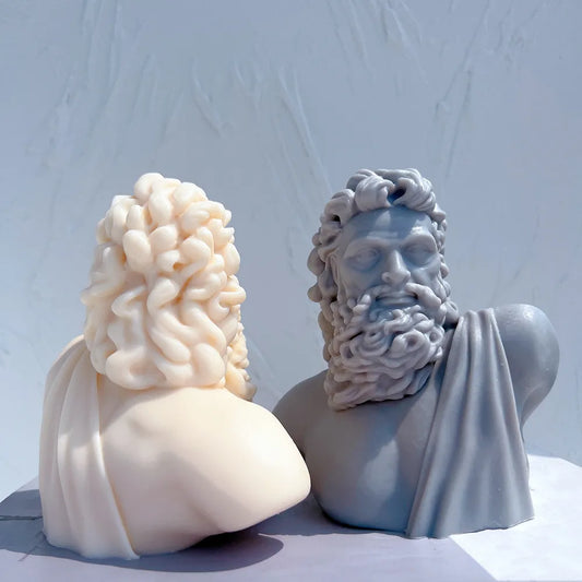 Zeus Statue Candle Silicone Mould