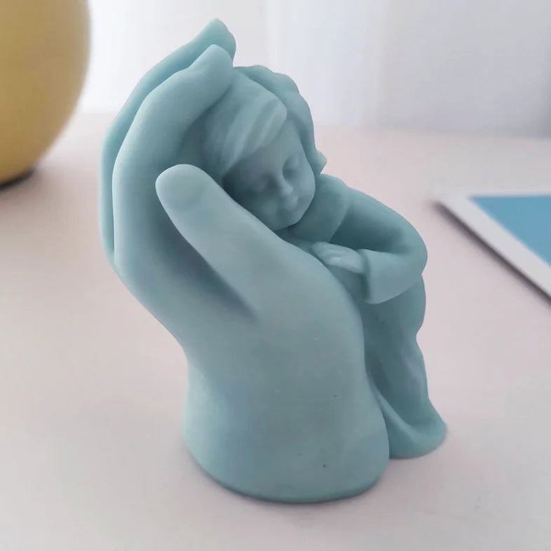 Baby in Mother's Hand Candle Mould