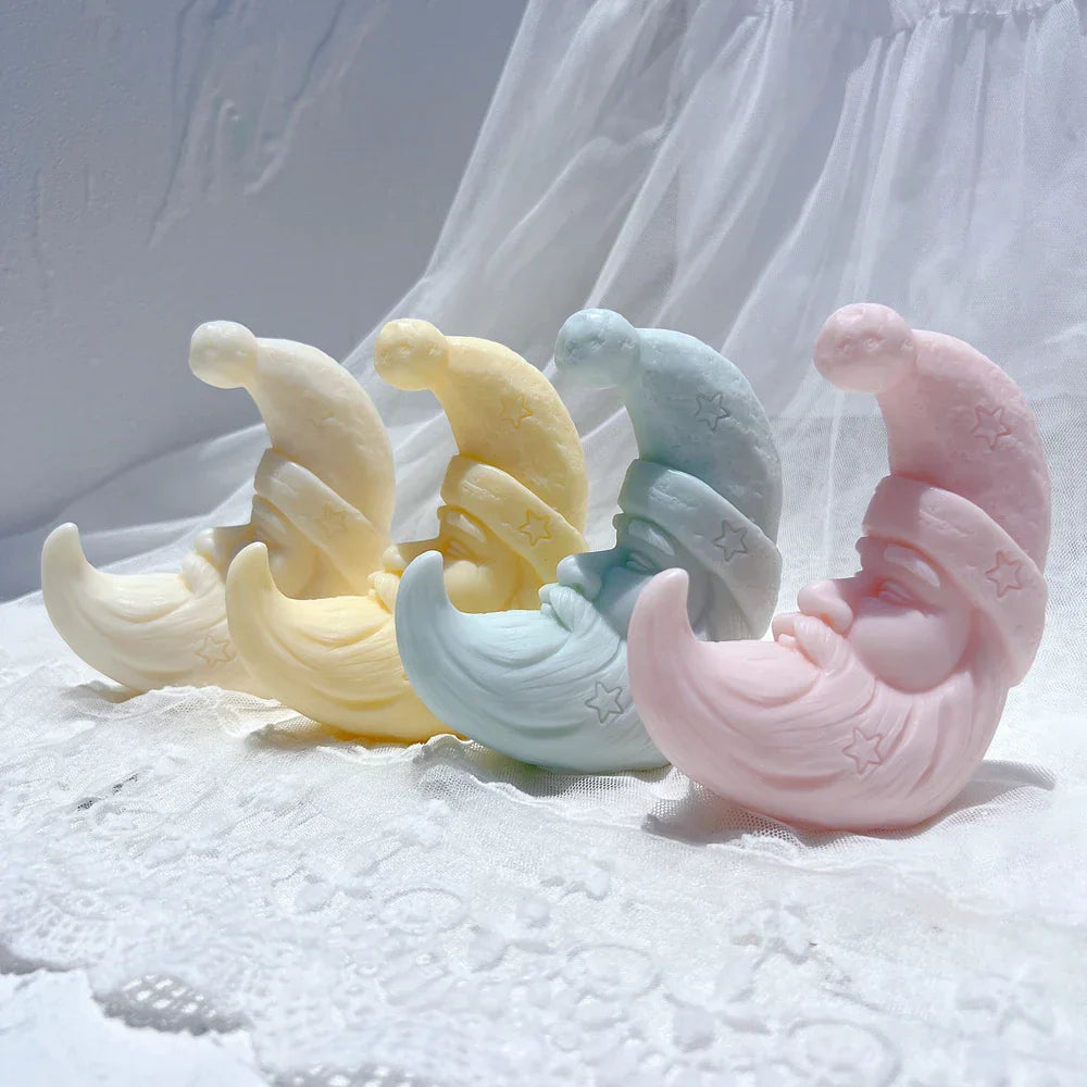 Moon Santa Christmas Candle Mould