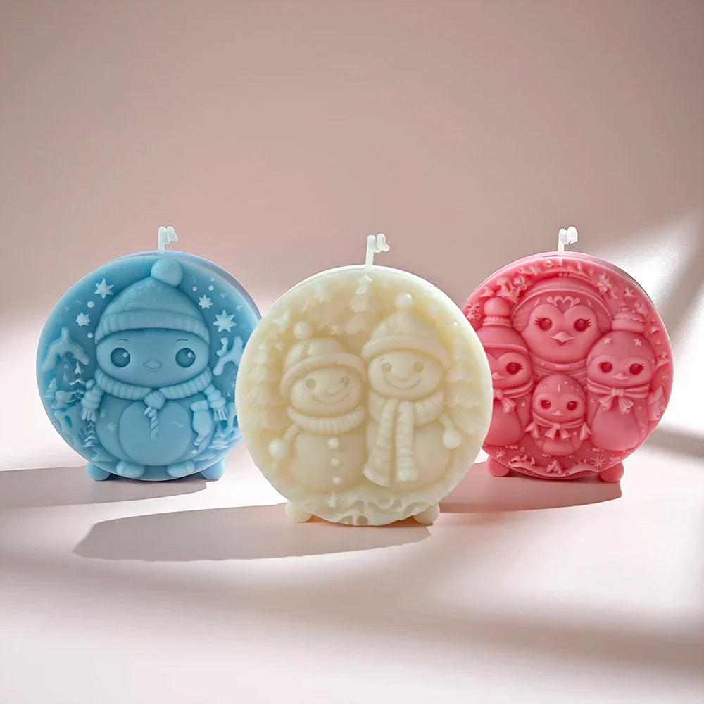 Christmas Snowman Candle Mould