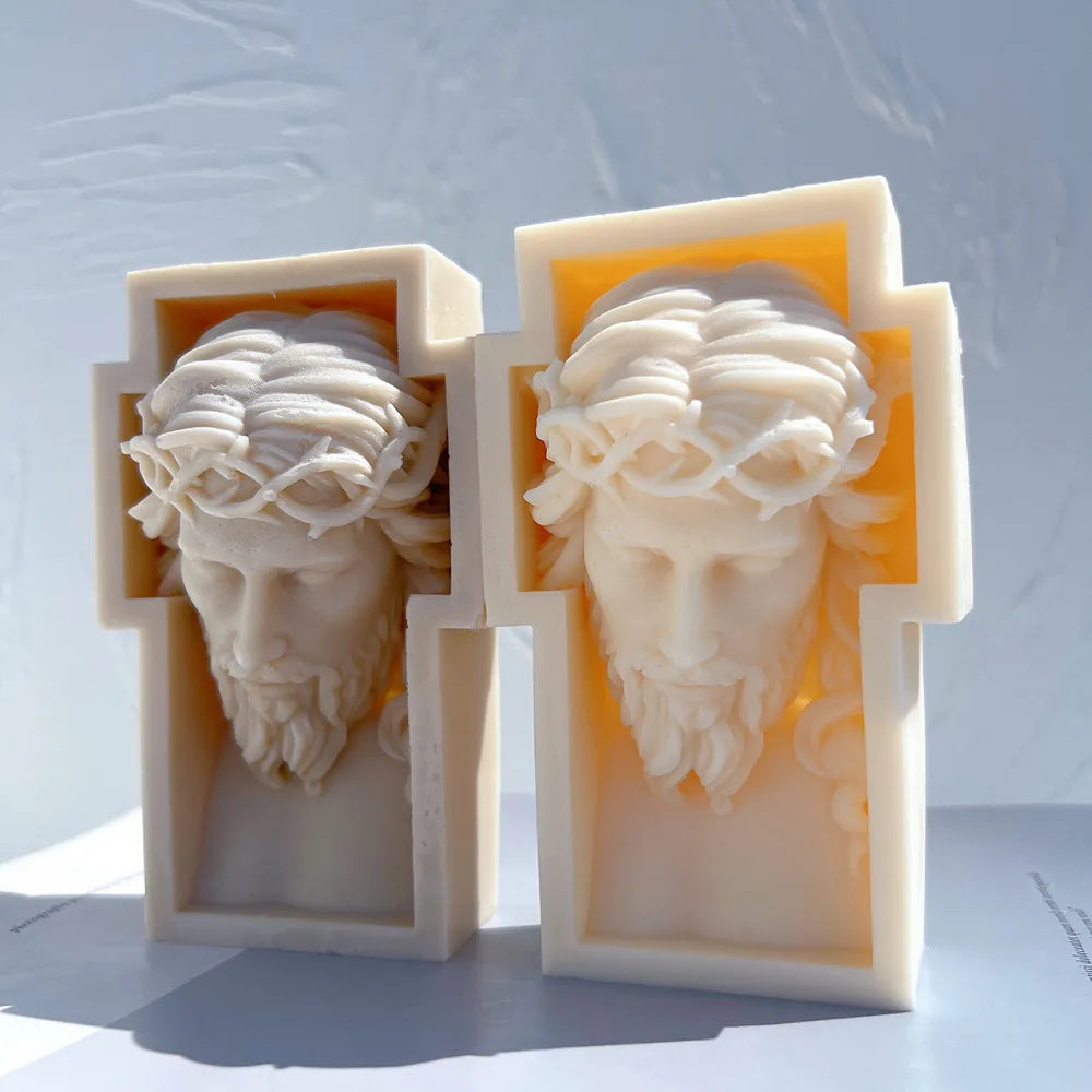 Jesus Cross Candle Silicone Mould