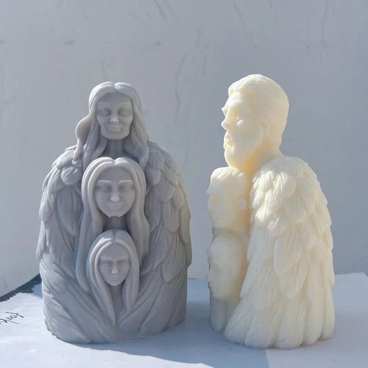 Three-Headed Male and Female Body Candle Mould