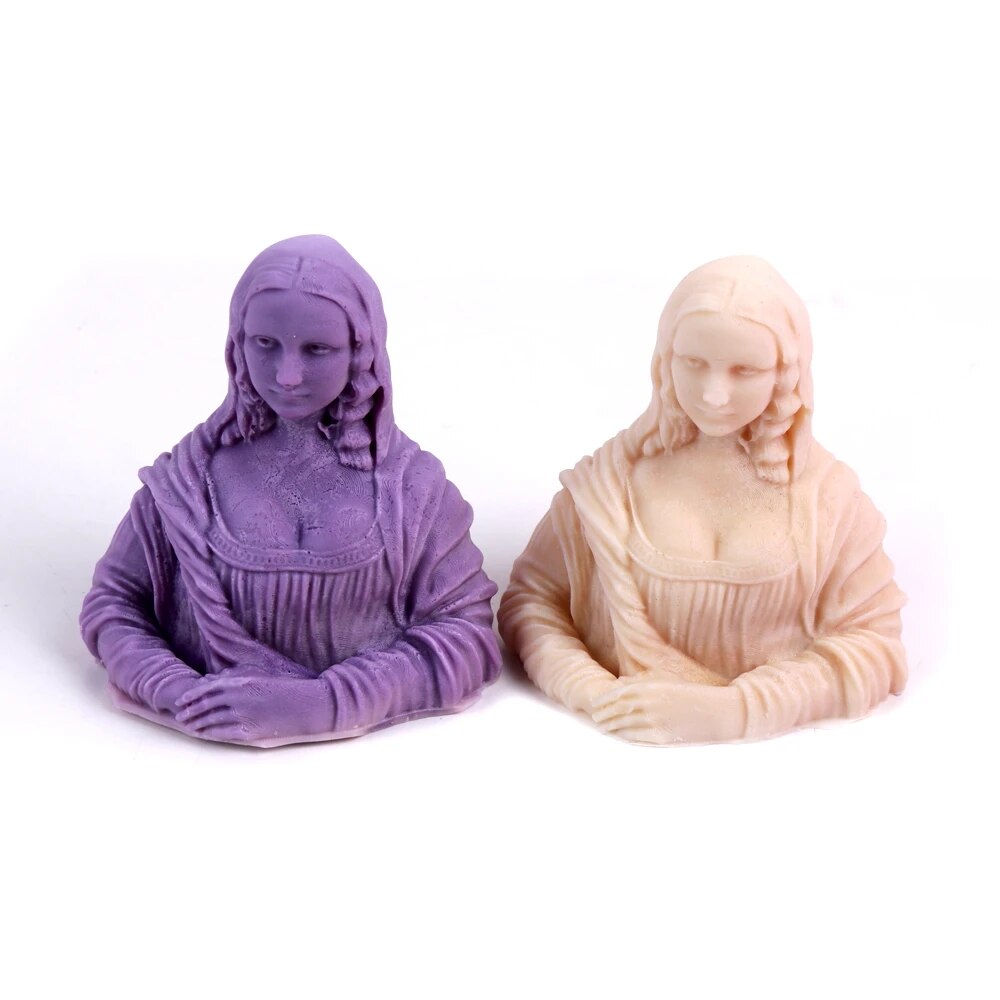 Mona Lisa Statue Silicone Candle Mould