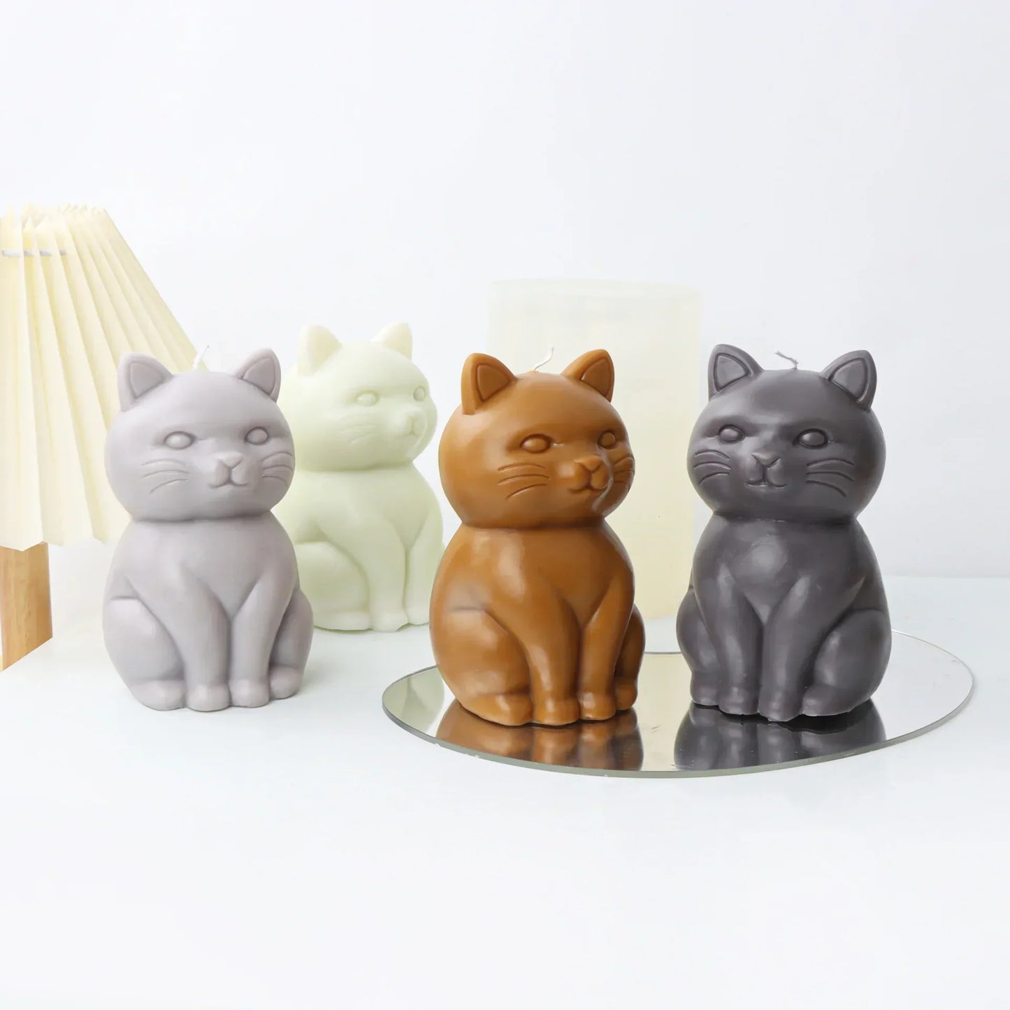 Maneki-Neko Luck Cat Candle Mould