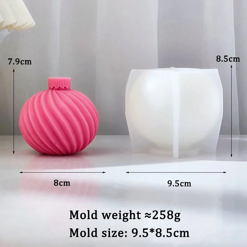 Christmas Ball Candle Silicone Mould