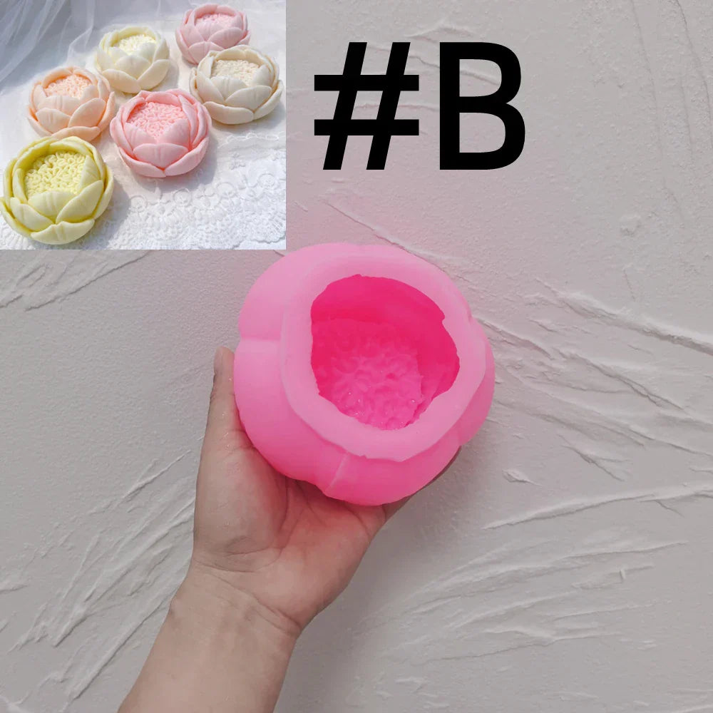 Rose Shaped Candle Mould