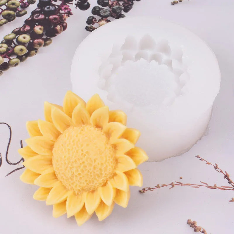 Sunflower Candle Silicone Mould