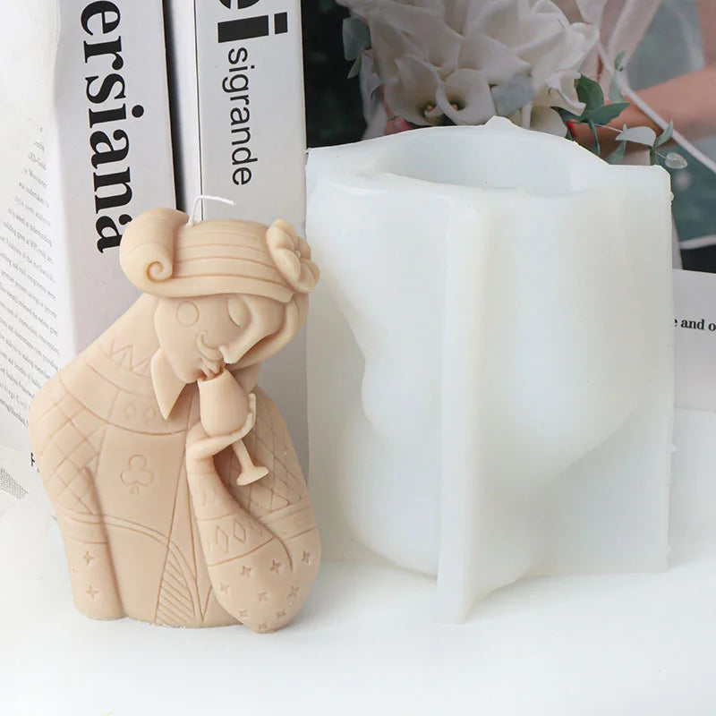 Wine Smelling Poker Male and Female Candle Mould DIY