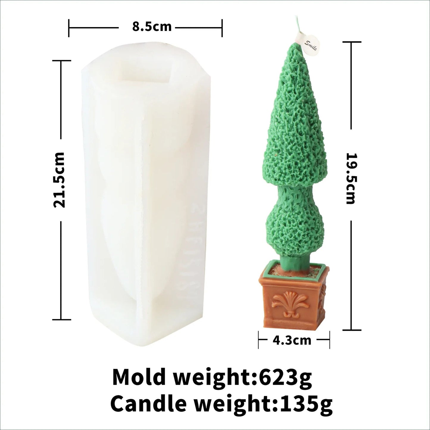 New Christmas Tree Candle Moulds