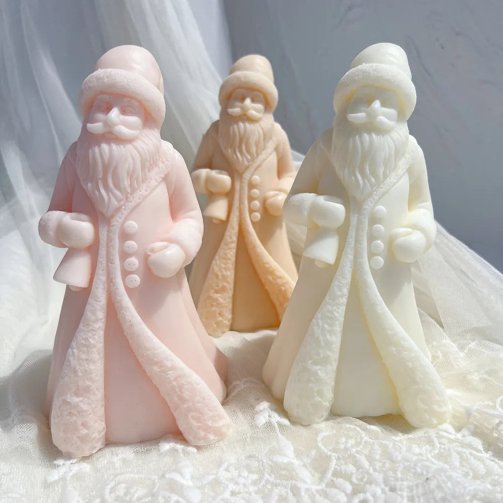 Christmas Kriss Kringle Santa Claus Candle Mould