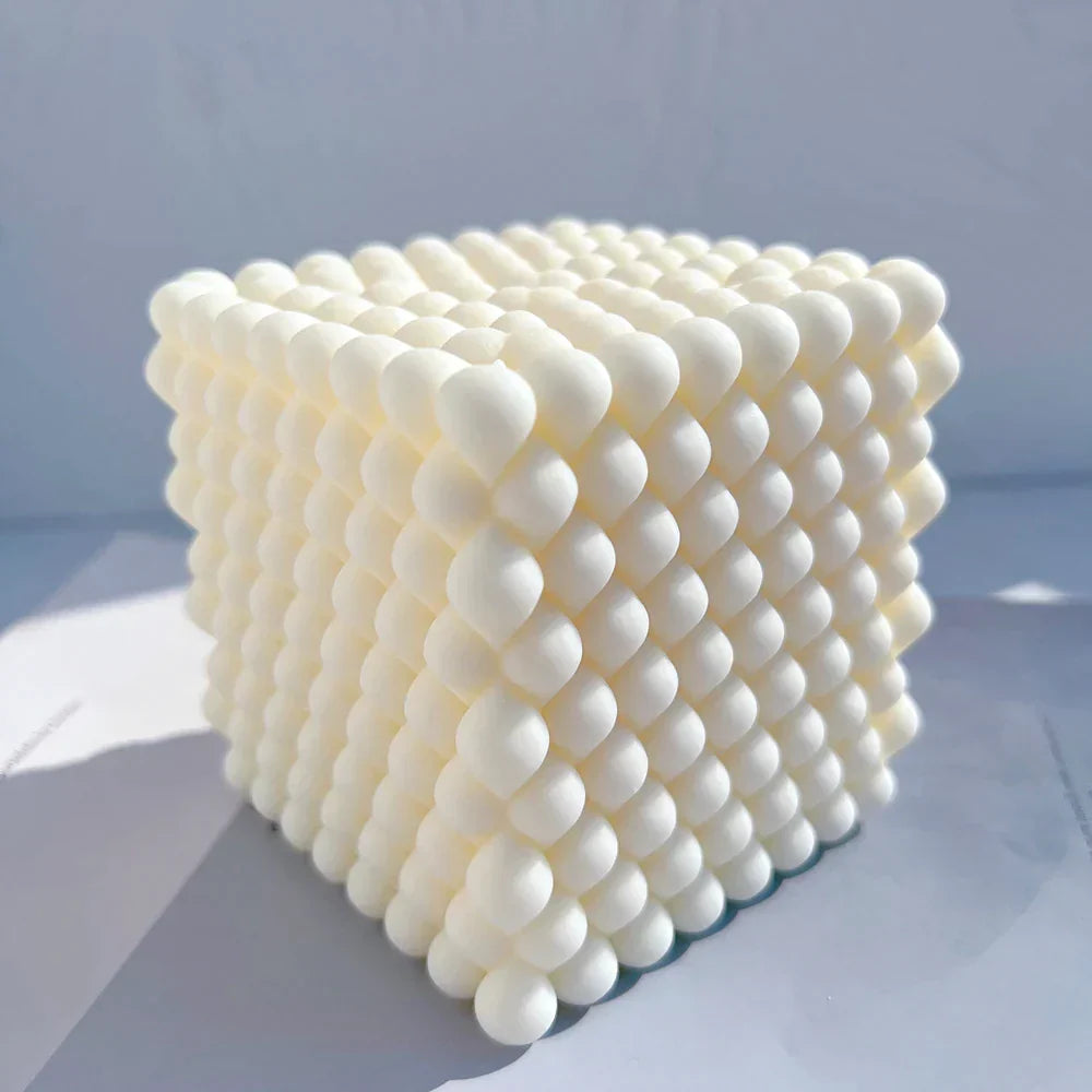 Geometric Square Raindrop Cube Candle Mould
