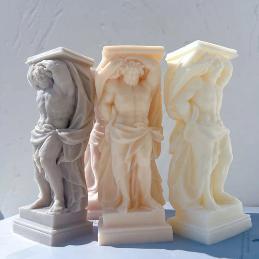 Atlant Statue Silicone Candle Mould