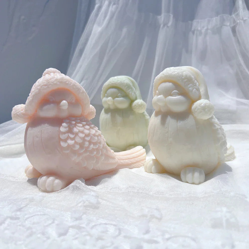 Holiday Snowbird Silicone Candle Mould