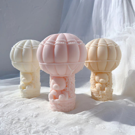 Teddy Bear in A Balloon Candle Mould