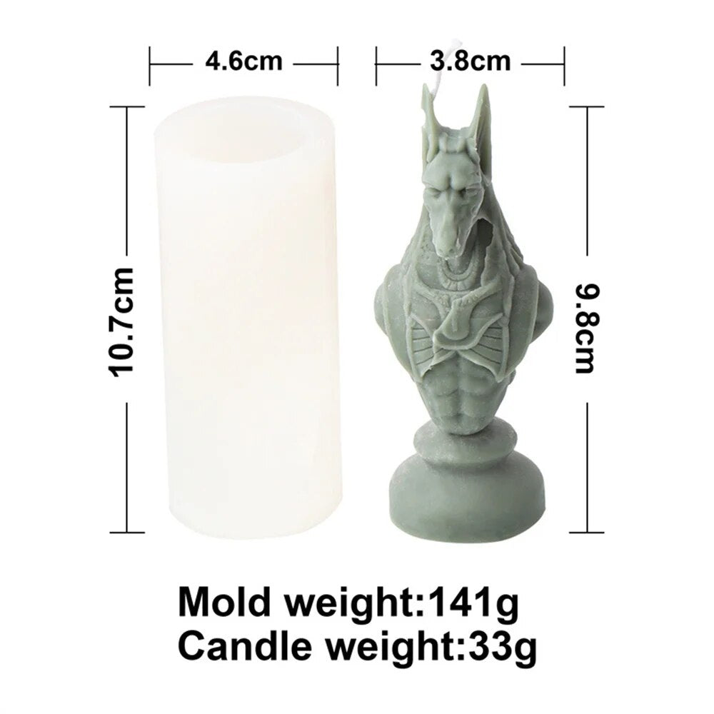 Ancient Greek Pharaoh Sacrificial Knight Candle Mould