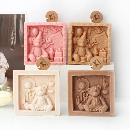 DIY Photo Frame Bear Candle Mould