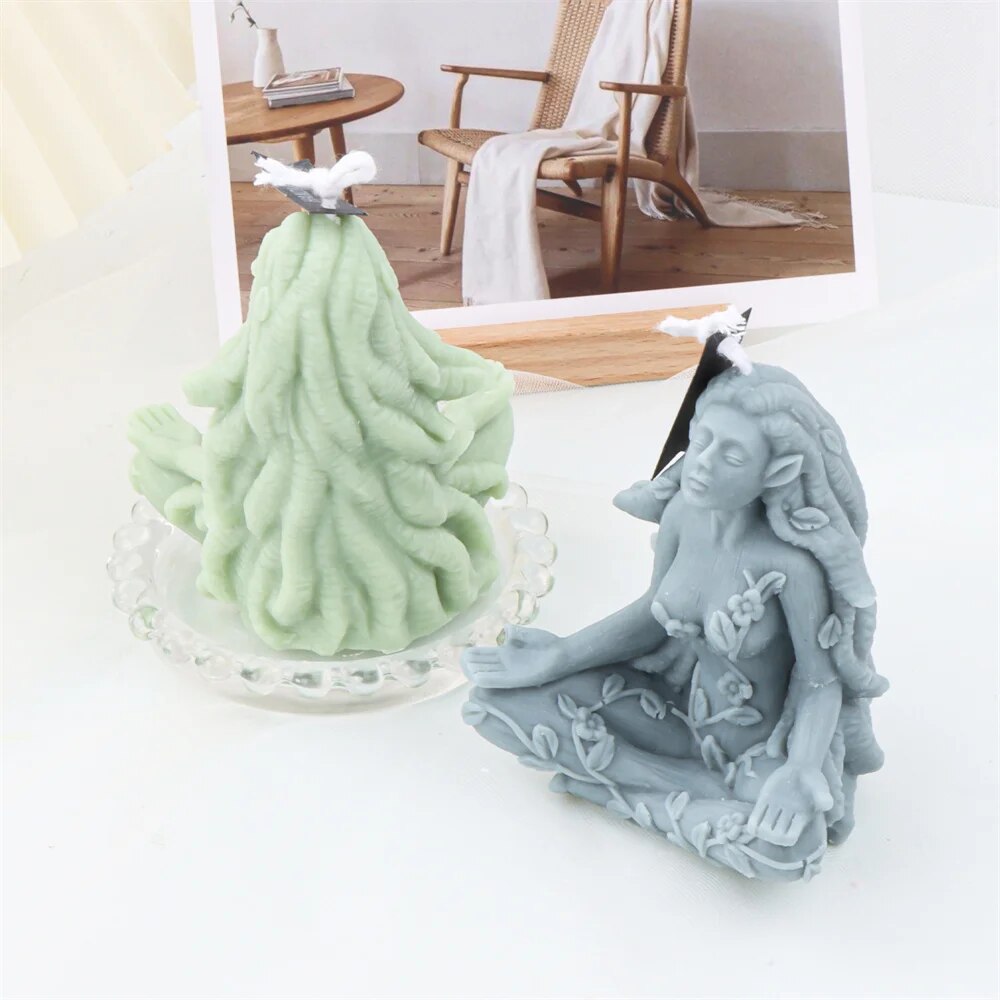 Triple Moon Goddess Cerridwen Candle Mould