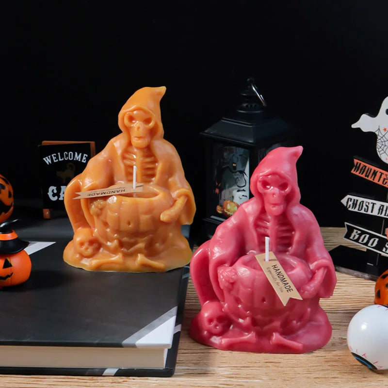 Halloween Death Skull Candle Silicone Mould