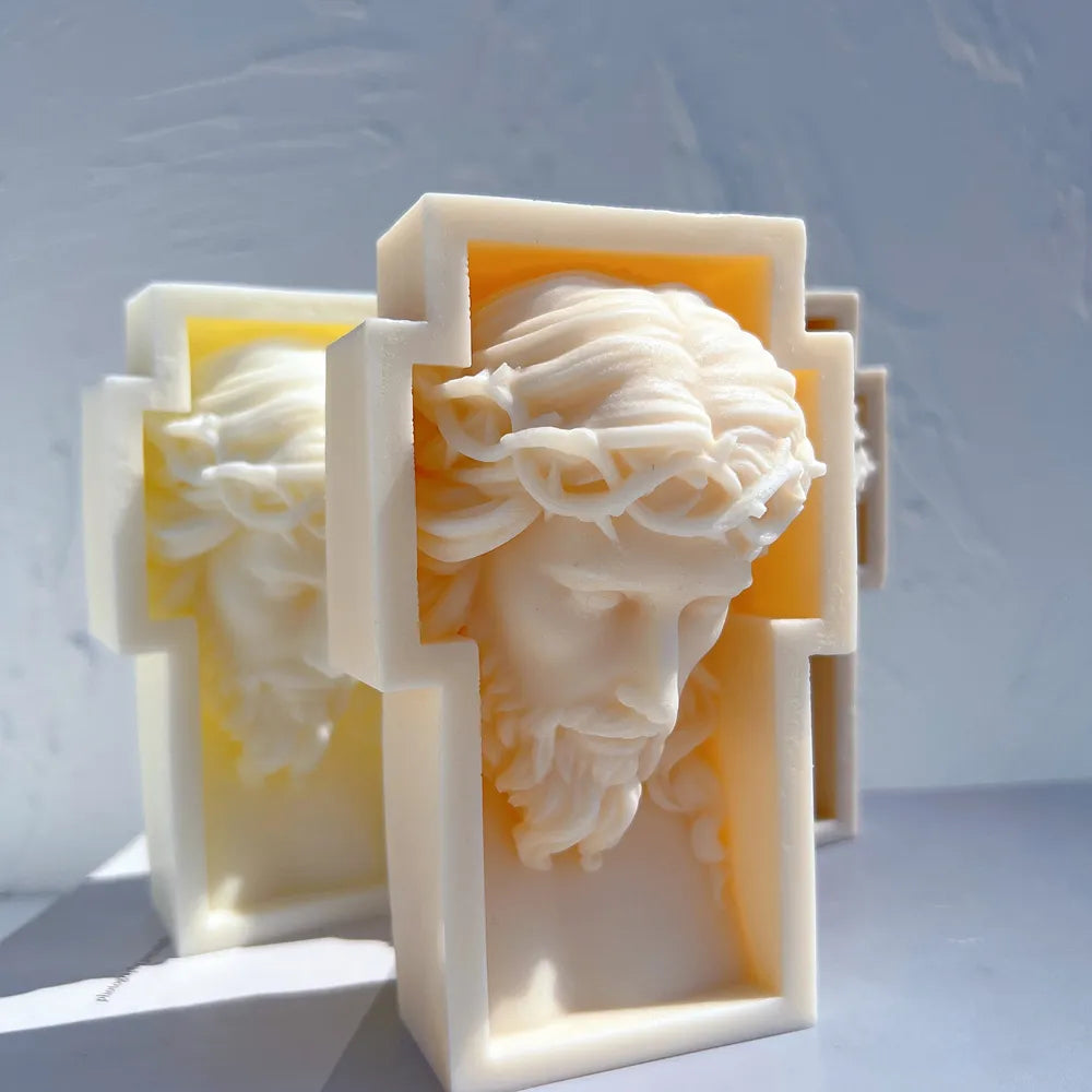 Jesus Cross Candle Silicone Mould