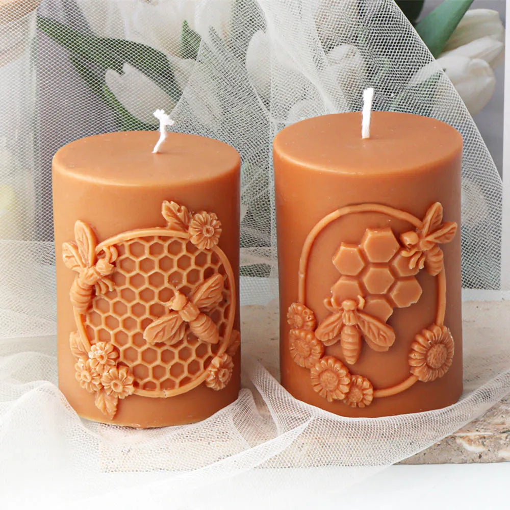 DIY Honeycomb Flower Candle Mould
