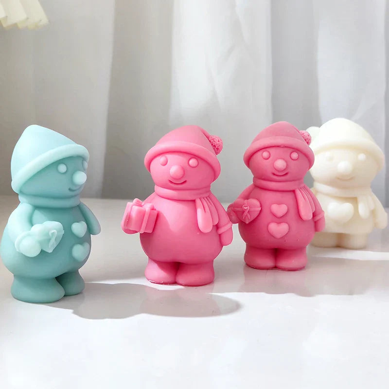 Scarf Snowman Candle Mould
